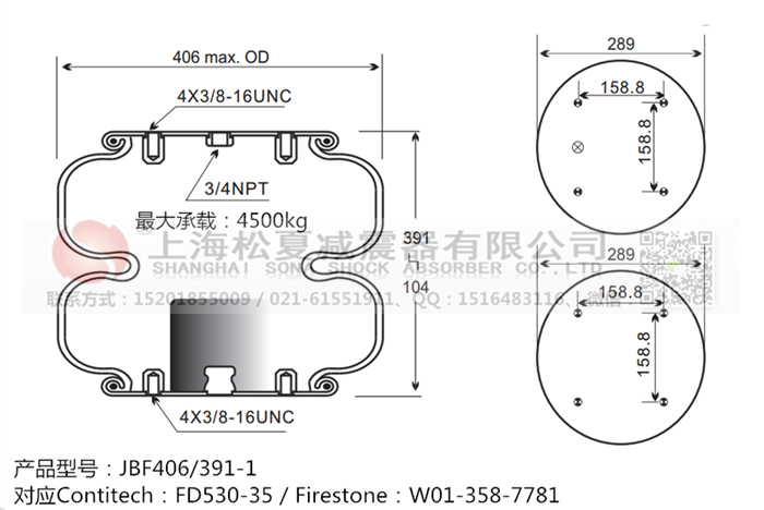 JBF406/391-2橡膠<a href='http://m.sciee.net/' target='_blank'><u>空氣彈簧</u></a>